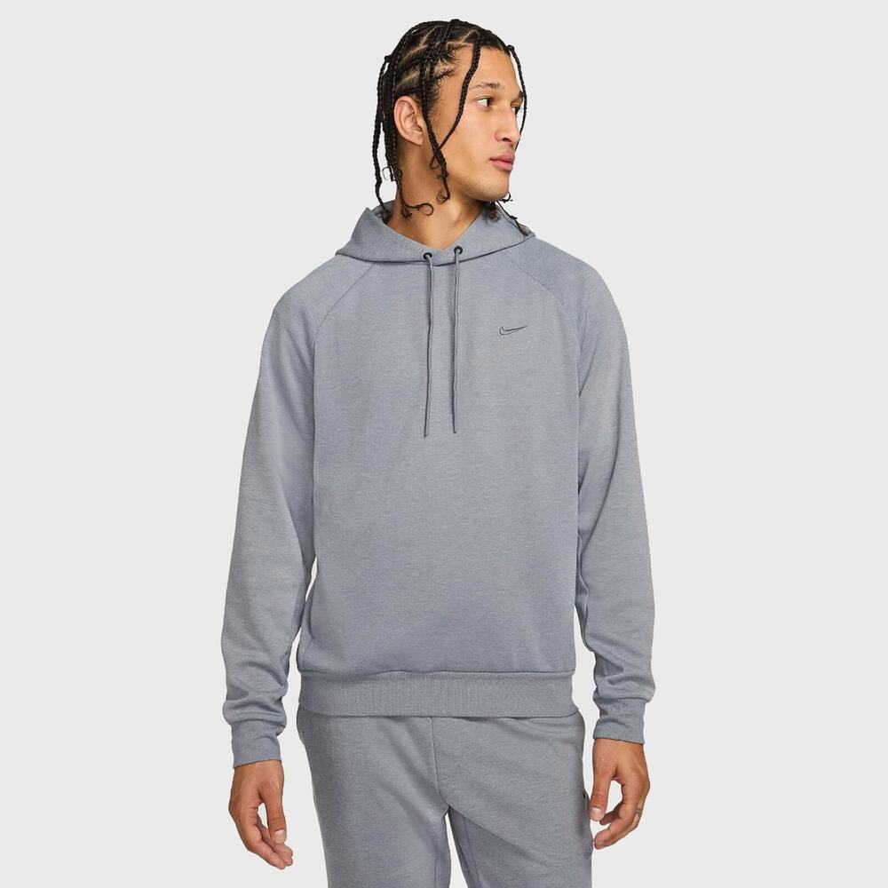 Nike Dri-FIT Training Hoodie FZ0969-010 Gray Medium NWT Tonal Swoosh Athleisure